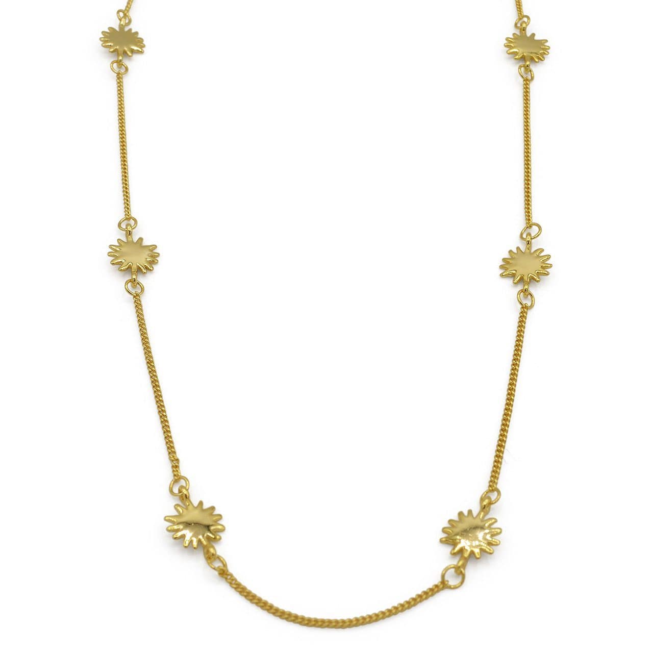 SUN NECKLACE GOLD - CORAZUL 