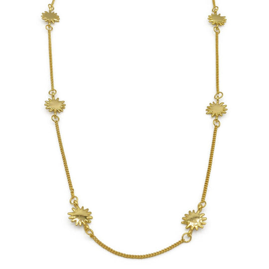 SUN NECKLACE GOLD - CORAZUL 